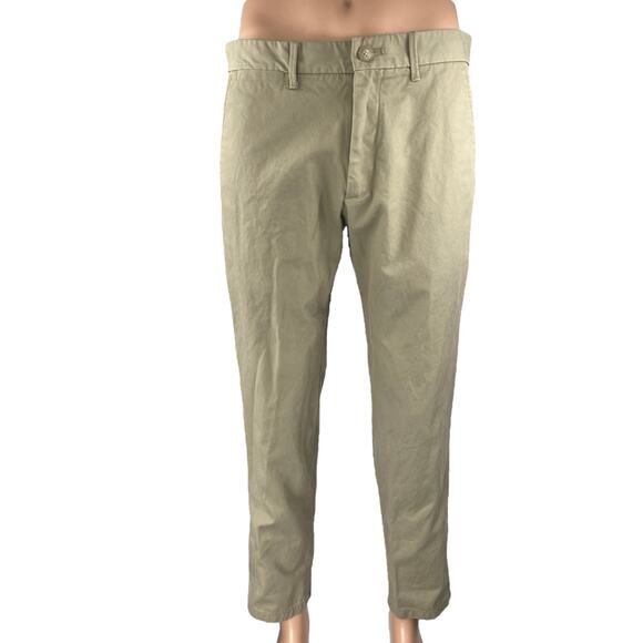 Gap Men's Beige Tan Khaki Slim Straight Leg Chino Trousers Pants Size 32x30 - Picture 1 of 5